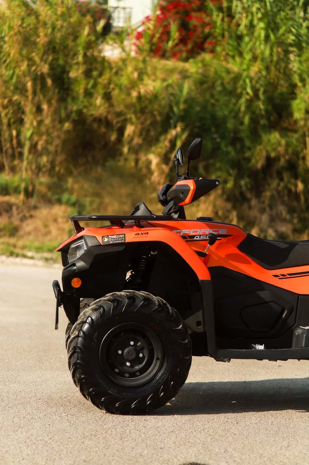 ATV quad bike ready for island routes in Zakynthos